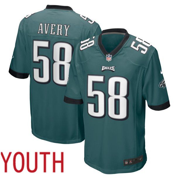 Youth Philadelphia Eagles #58 Genard Avery Green Nike Limited Player NFL Jersey->women nfl jersey->Women Jersey